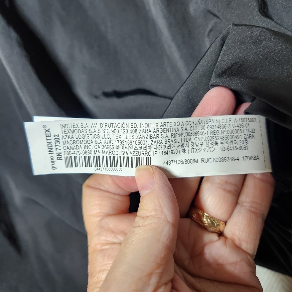 Zara Size Medium Black Sleeveless Balloon Women's Top New With Tags - Picture 9 of 9